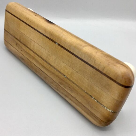 Repurposed Wood Cutting Board Riser Vintage Ball Knob Feet - Picture 14 of 16